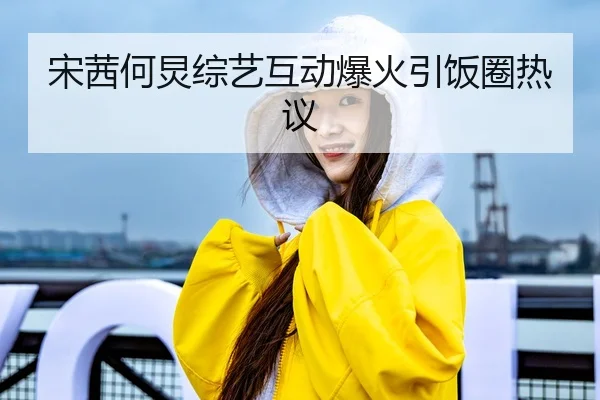 宋茜何炅综艺互动爆火引饭圈热议